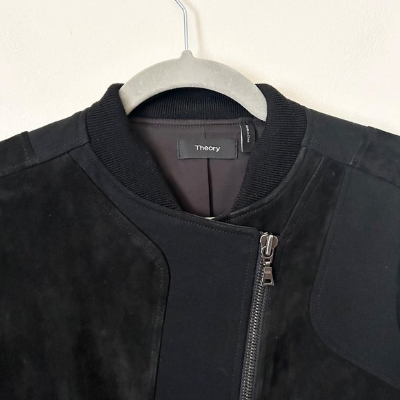 Theory Shezi K Perfect Leather Moto Jacket Small - Picture 4 of 7